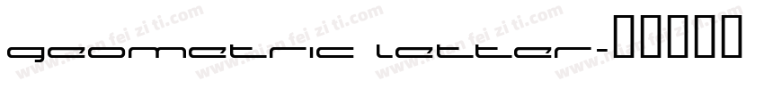 geometric letter字体转换